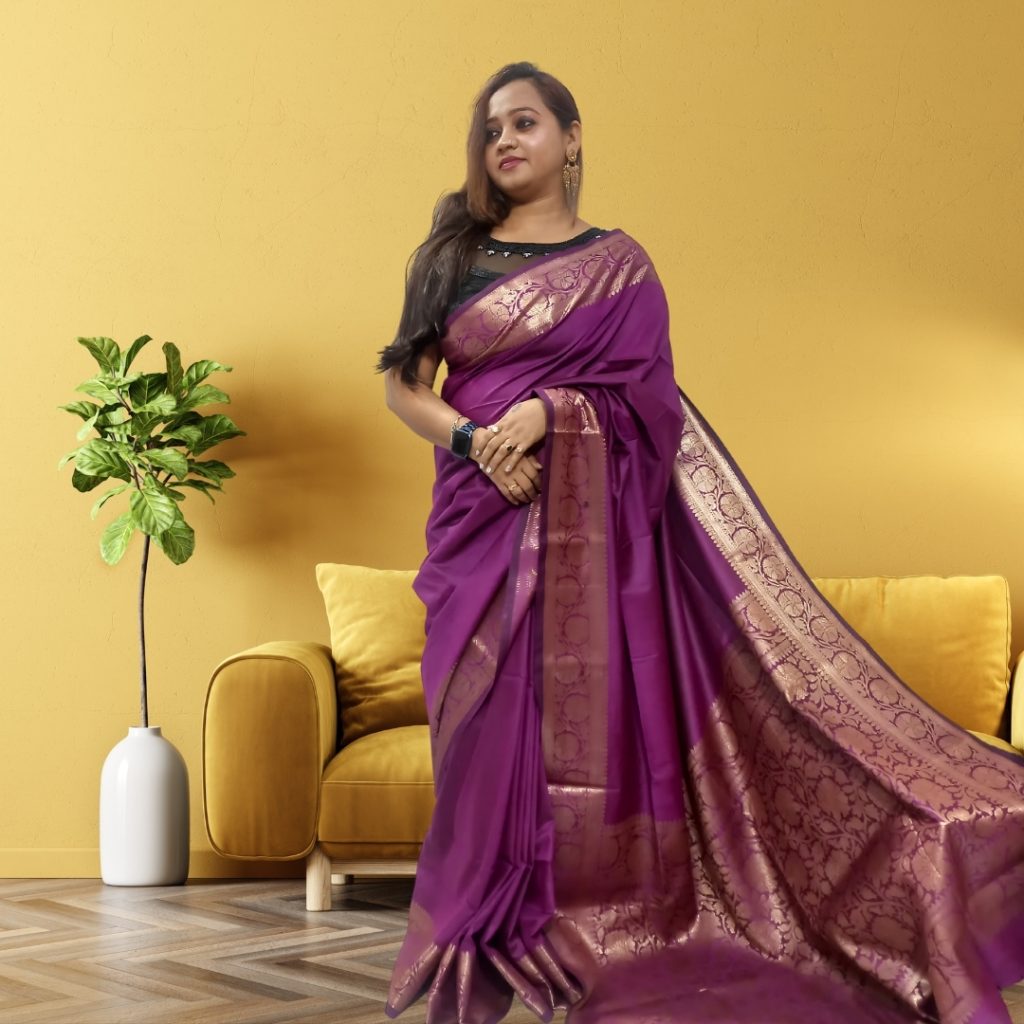 Antique Muga Soft Silk